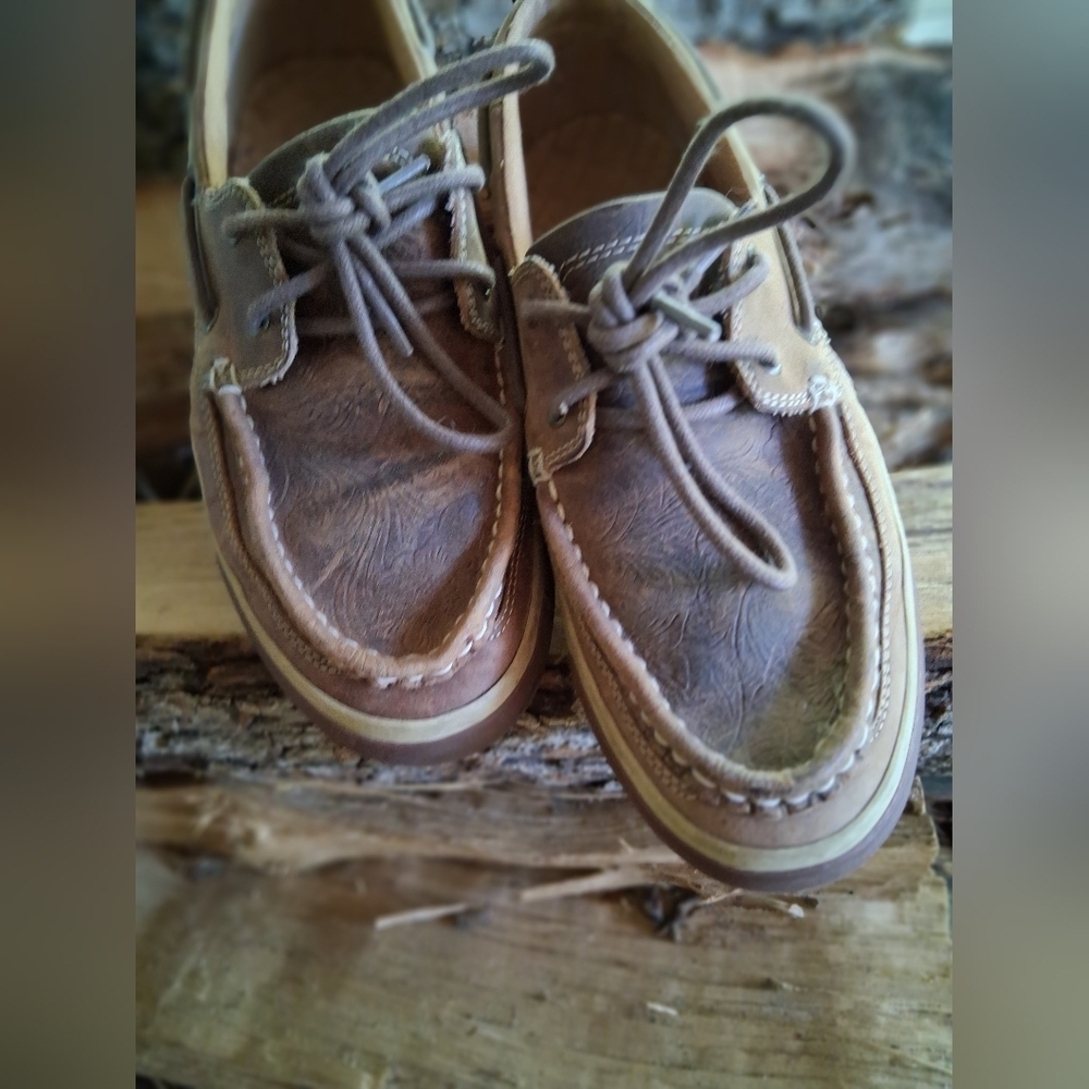 Durango Brown Leather Sandstone Shoes